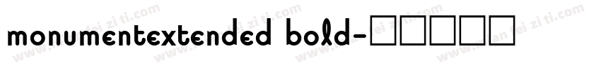 monumentextended bold字体转换